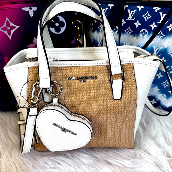 Karl Lagerfeld Handbags - NWT Karl Lagerfeld Paris Sables Trendy‎ Cottagecore Style Crossbody Bucket Bag
